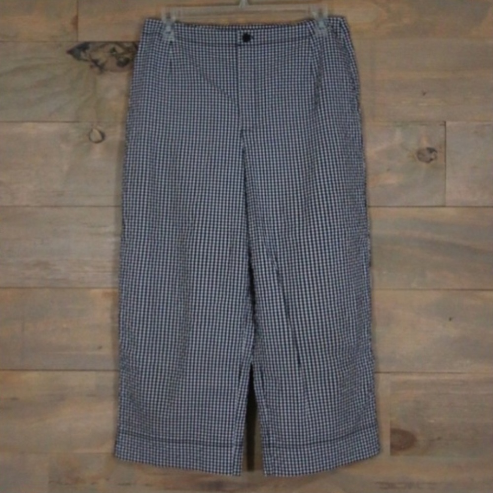Boyfriend Style Vintage Gingam Trousers